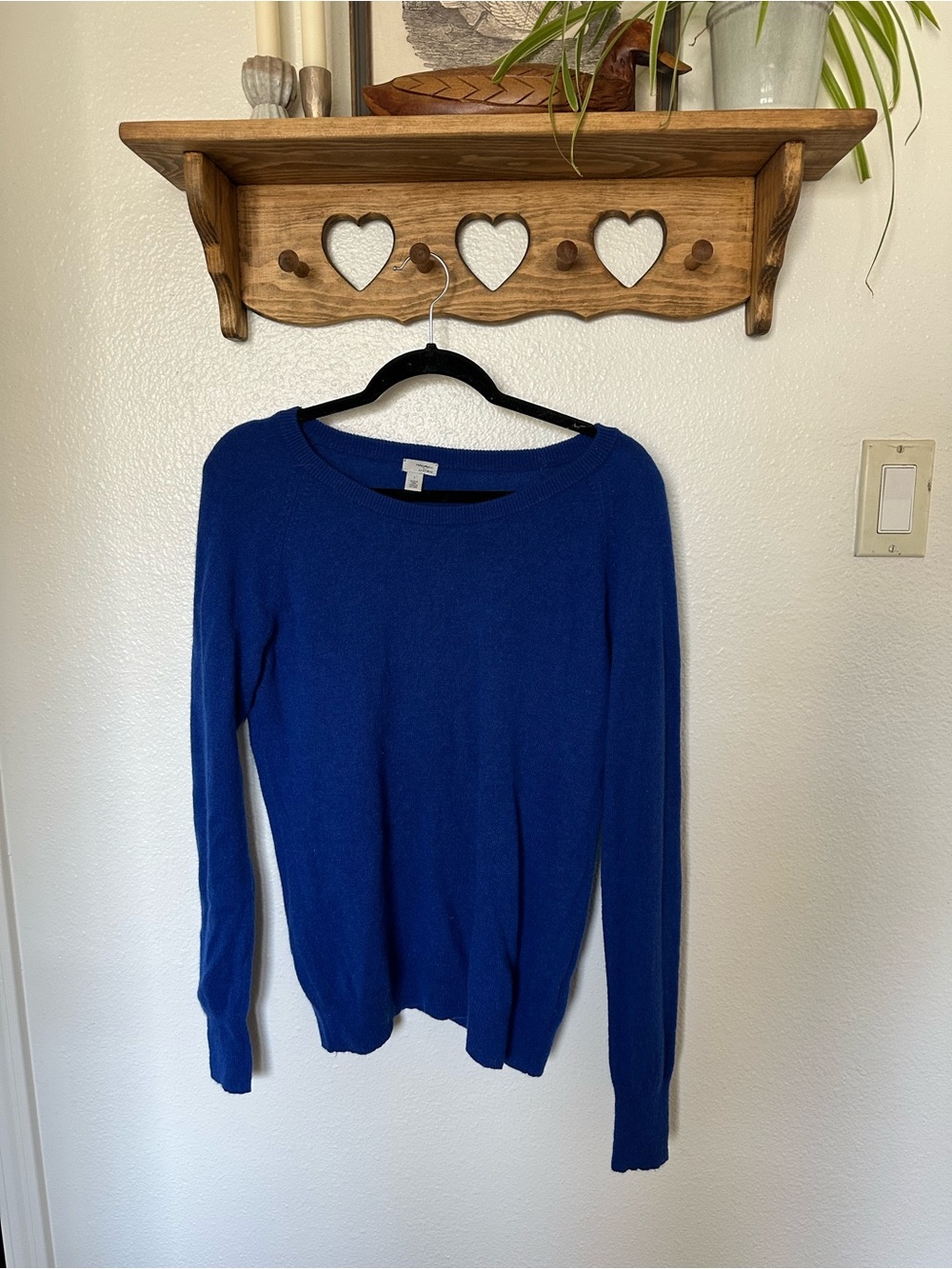Women’s Classic 100% Cashmere Sweater - Blue